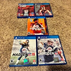PS4 Game Collection - Blue and Orange